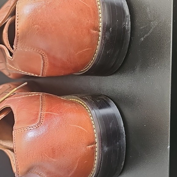VINTAGE Stacy Adams Men\'s Tan Leather Oxfords Size 11